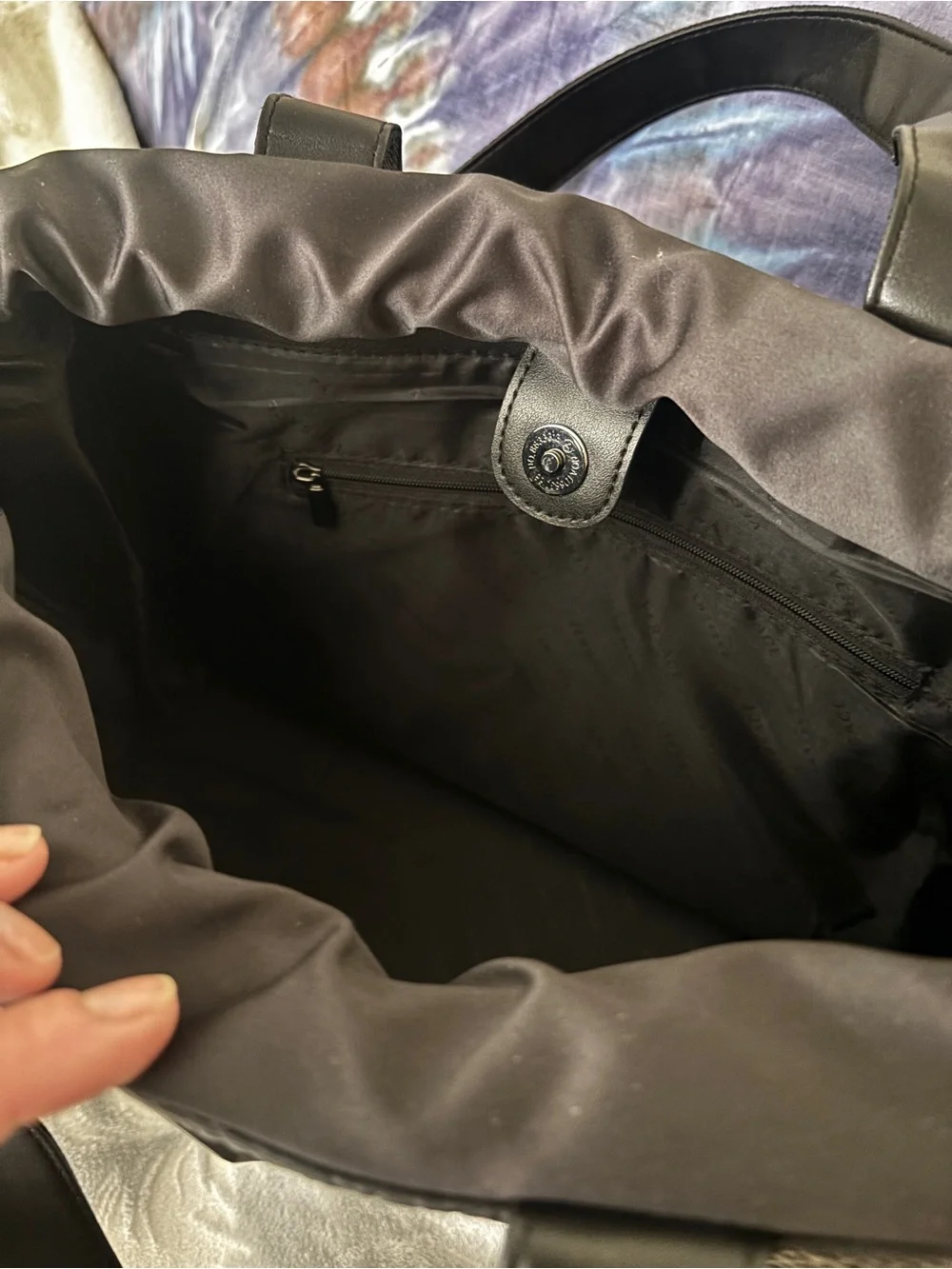Versace Black Textured Duffel..